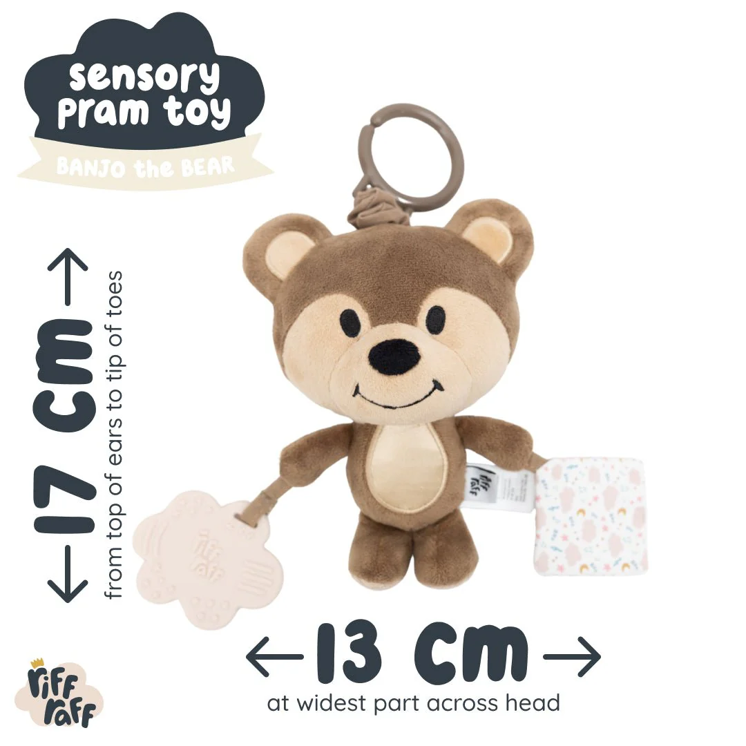Sensory Pram Toy - Banjo The Bear - Image 4