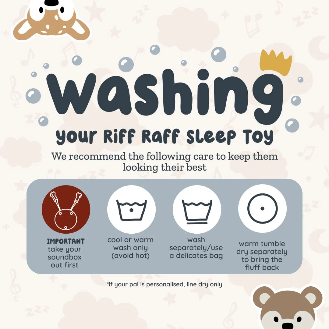 Wash Day Spare Plush - Bandit The Raccoon - Image 5